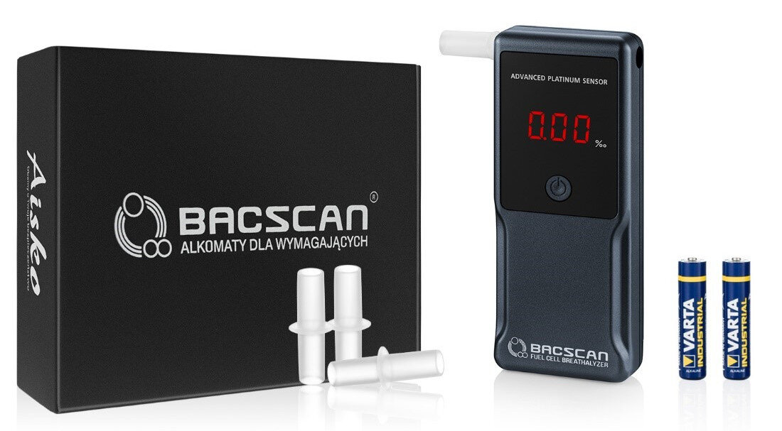 Alkomat BACSCAN F-50 Ultra zestaw akcesoria komplet wyposażenie
