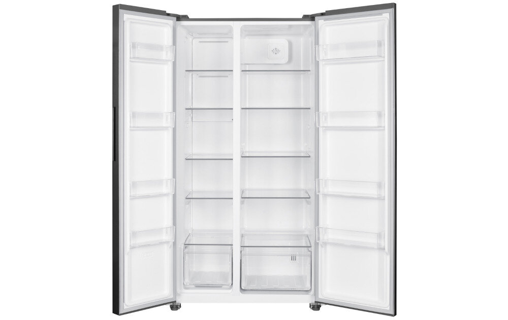 Lodówka MPM-563-SBS-14/N Side by Side No Frost 177cm Inox półki balkoniki szuflady no frost tryby eco smart