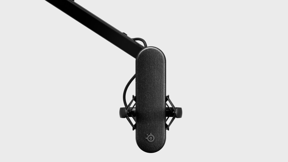 Mikrofon STEELSERIES Alias głos gry strumienie efekty dźwięk kapsuła przewaga wielkość sonar aplikacja studyjne efekty audio redukcja szumów antywstrząsowe mocowanie kompatybilność projekt wskaźniki LED mikrofon