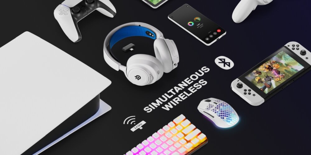Навушники STEELSERIES Arctis 7P дизайн комфорт легкість якість звуку досвід прослуховування ергономіка легкість спорт активність подорож робочий час робота акумулятор ігри xbox ігрове програмне забезпечення