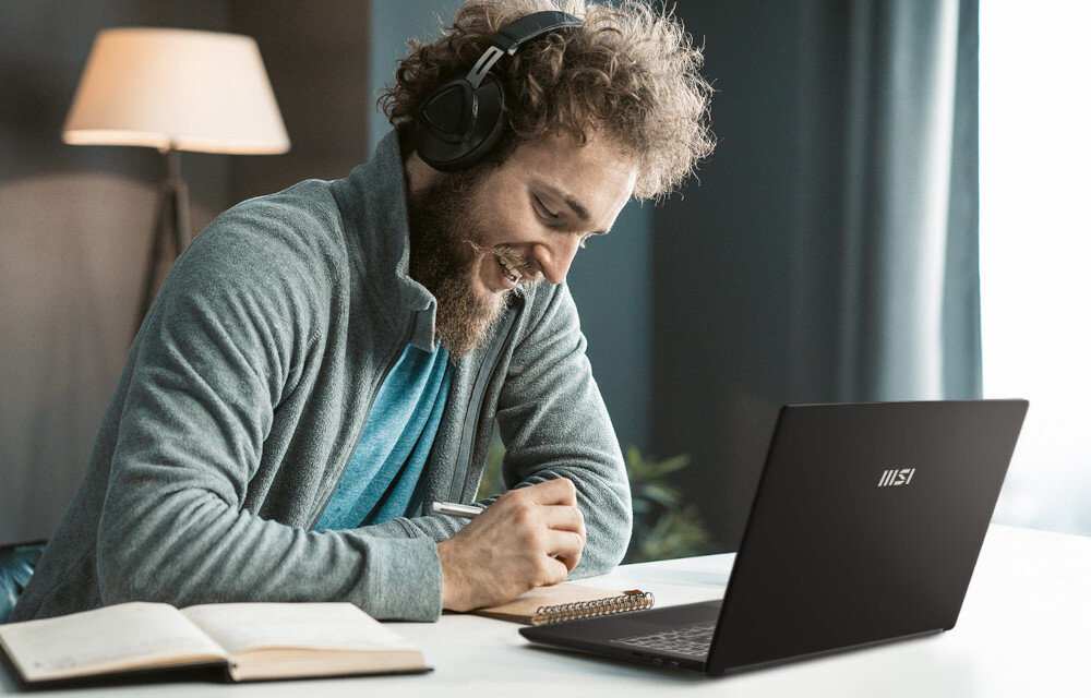 Laptop MSI Modern C12MO-868PL 14 IPS i5-1235U 16GB RAM 512GB SSD Windows 11 Home pamięć RAM dysk SSD pojemność szybkość responsywność