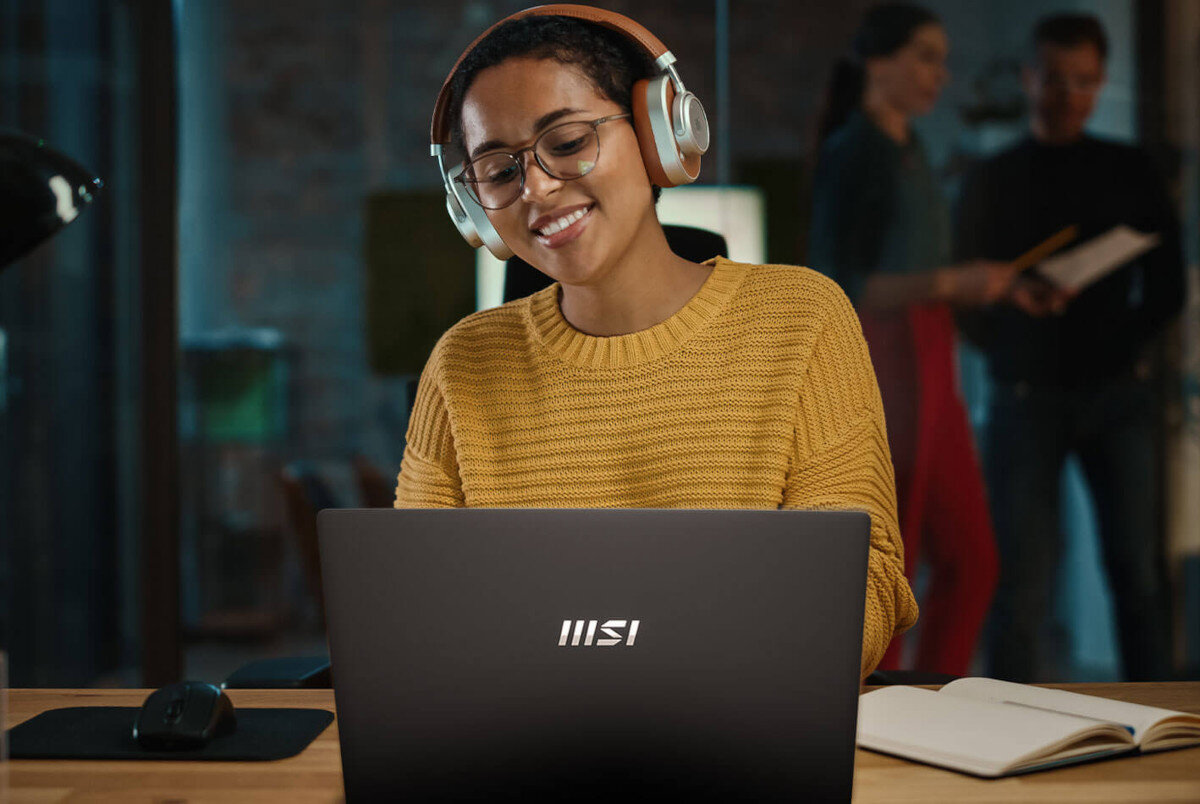 Laptop MSI Modern C12MO-868PL 14 IPS i5-1235U 16GB RAM 512GB SSD Windows 11 Home dźwięk audio jakość