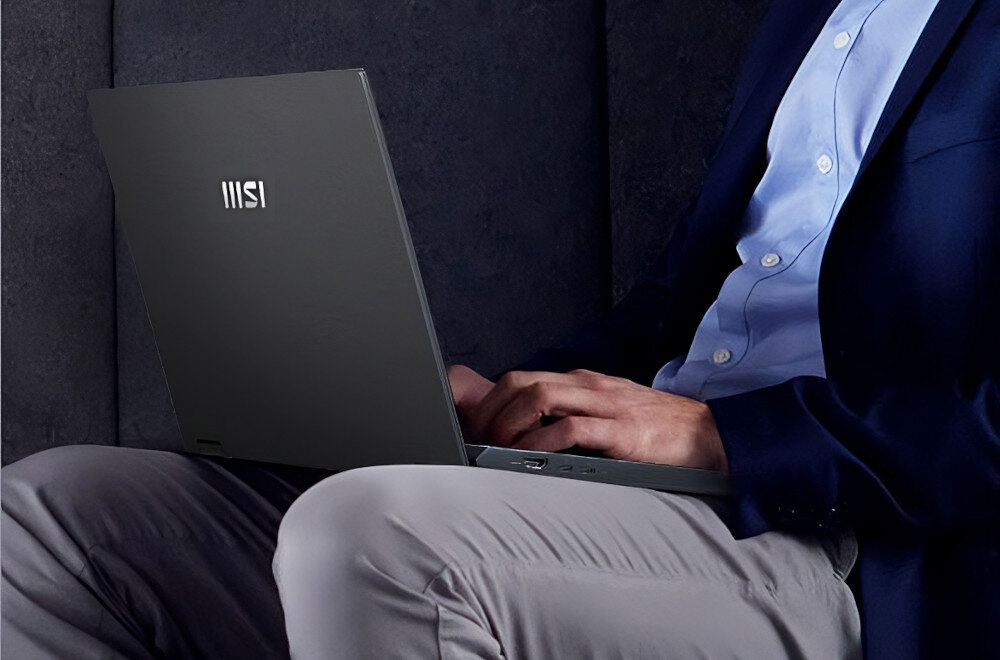 Laptop MSI Summit E14 Flip Evo A13MT-260PL 14 IPS i7-1360P 16GB 1TB SSD Windows 11 Home bateria czas działania ładowanie technologie