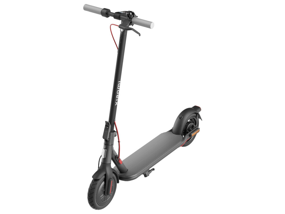 Hulajnoga elektryczna XIAOMI Scooter 4 Lite NE Czarny maksymalne bezpieczenstwo zaawansowany system hamowania przedni hamulec elektryczny bezpieczne zwalnianie tylny system E-ABS Elektroniczny System Antyblokujacy Hamulcow innowacyjna technologia stabilnosc kontrola podczas hamowania monitorowanie predkosci hulajnogi kontrola sily hamowania zapobiega blokowaniu sie kol plynne skuteczne hamowanie minimalizuje ryzyko wypadkow podwojny uklad hamulcowy wygodna bezpieczna stabilna jazda