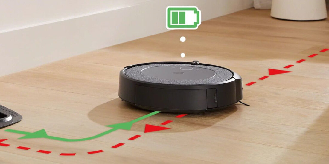 Robot sprzątający IROBOT Roomba Combo I5 Ładowanie i wznawianie sprzątania