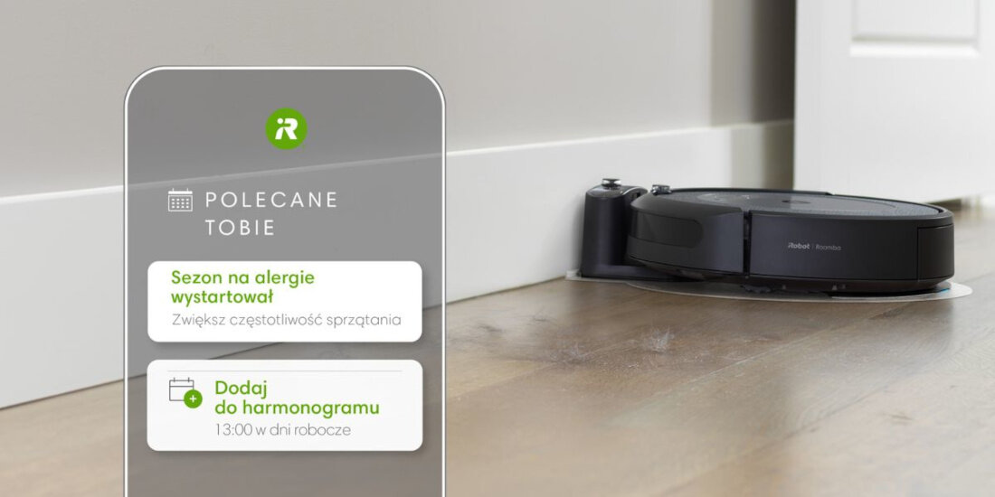 Robot sprzątający IROBOT Roomba Combo I5 personalizacja harmonogram sprzatanie