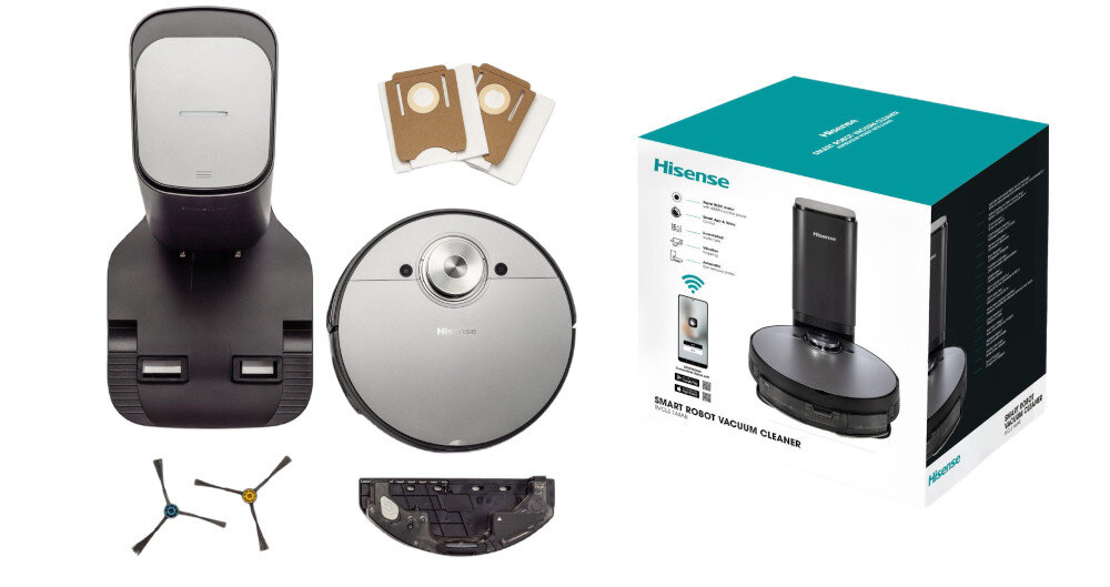 Robot sprzątający HISENSE RVCL144AB zestaw akcesoria komplet wyposazenie