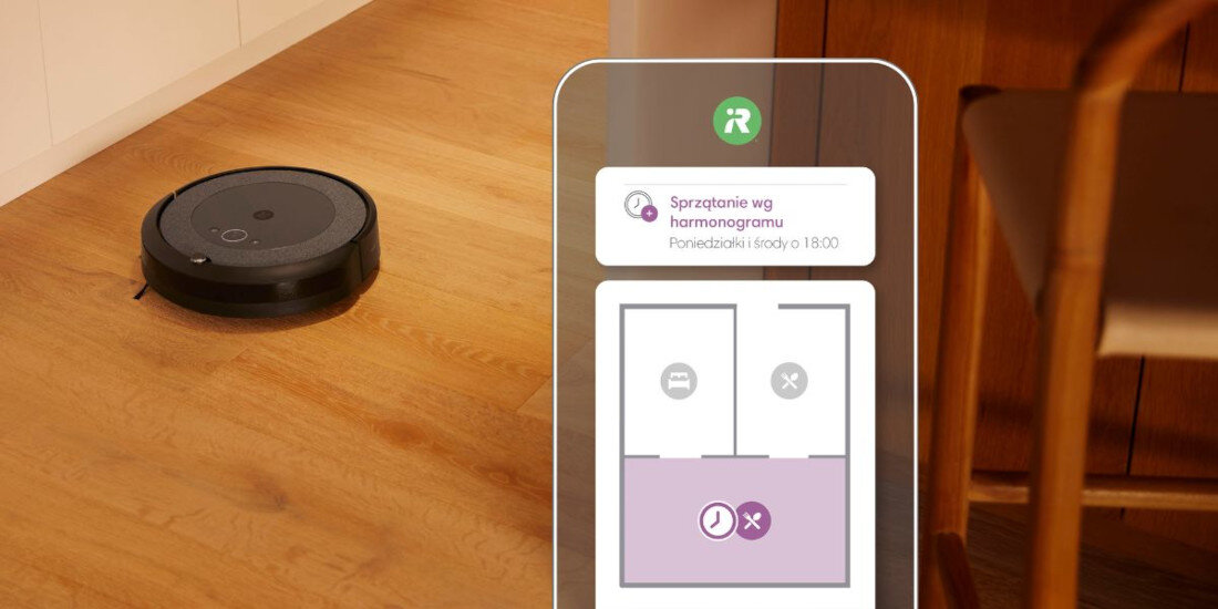 Robot sprzątający IROBOT Roomba Combo I5+ harmonogram personalizacja sprzatanie