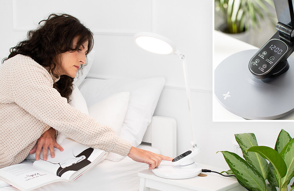 Lampa biurkowa LED MAXCOM ML 5100 Artis Szary sterowanie dotykiem