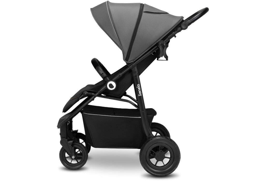 Wózek dziecięcy LIONELO Natt Stone Szary duży pojemny kosz akcesoria przechowywanie zakupy