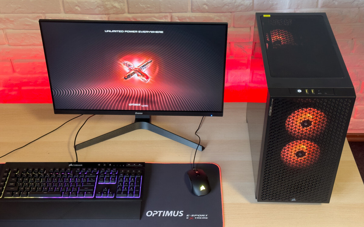 Komputer OPTIMUS E-Sport GA520T-CR1 i5-12400F 16GB RAM 1TB SSD GeForce RTX3060 Windows 11 Home procesor pamięć RAM DDR4 wydajność podzespoły