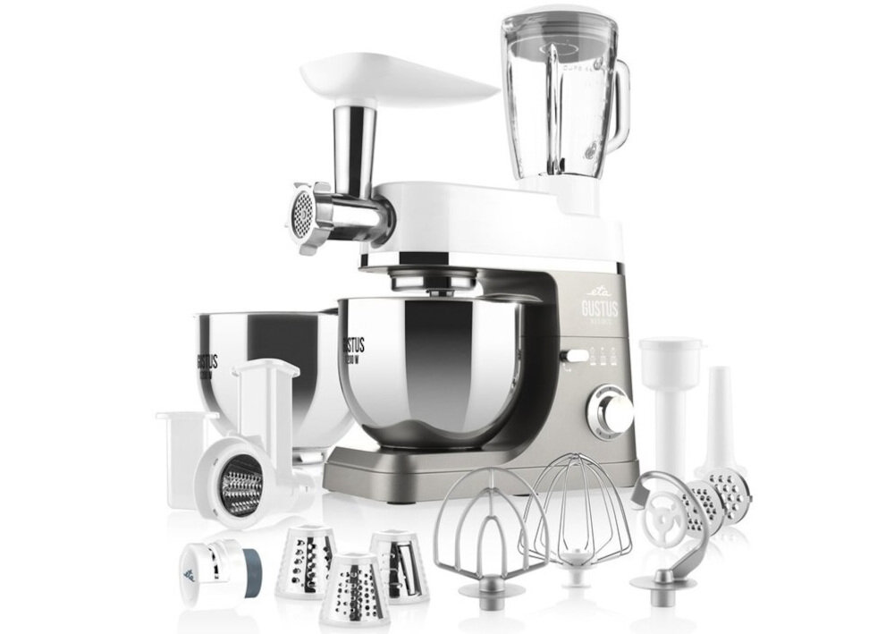 Robot kuchenny planetarny ETA Gustus Maximus IV 412890030 1200W z blenderem kielichowym zestaw akcesoria komplet wyposazenie