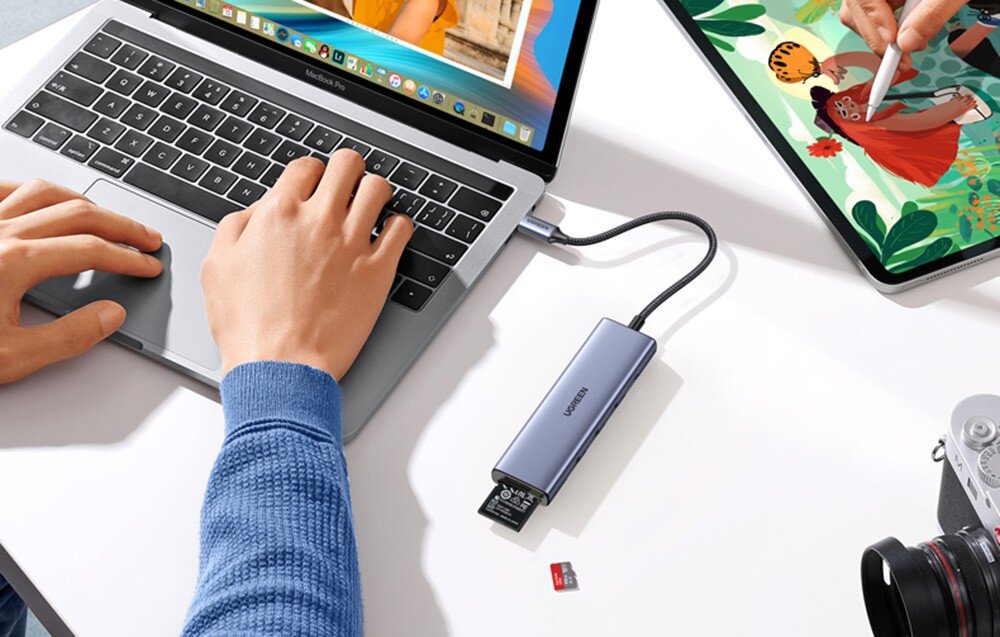 Hub UGREEN Revodok CM511 USB Typu C, Pasywny działanie porty złącza zastosowanie