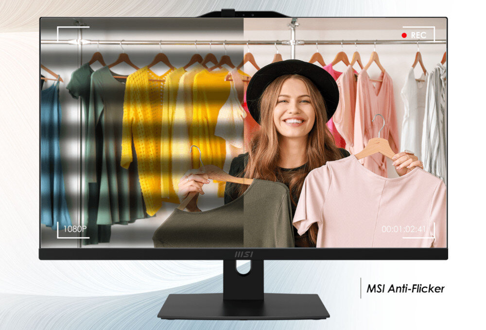 Komputer MSI Modern AM242P 12M-009EU 23.8 IPS i7-1260P 16GB RAM 512GB SSD Windows 11 Professional wzrok ochrona migotanie niebieskie światło