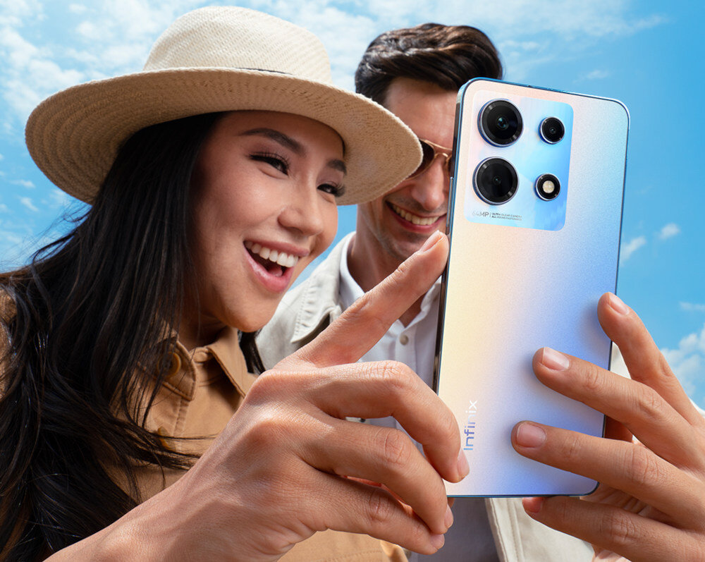 Smartfon Infinix NOTE 30 ekran bateria aparat procesor ram pamięć pojemność rozdzielczość zdjęcia filmy opis dane cechy blokady system łączność wifi bluetooth obudowa szkło odporność porty muzyka transfer sieć przekątna matryca waga czujniki oled amoled ips