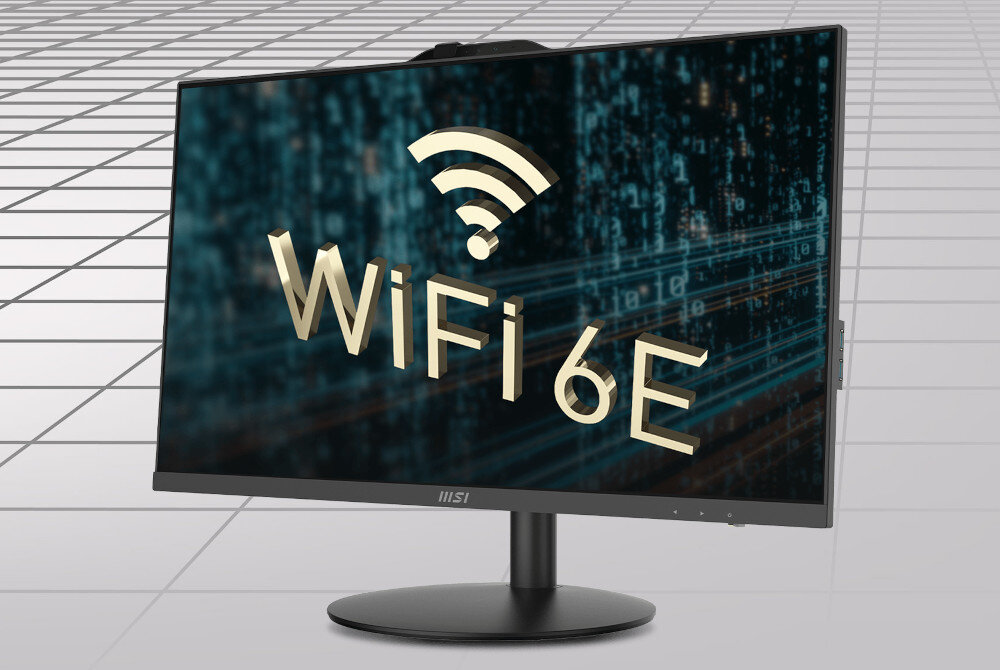 Komputer MSI Pro AP242 13M-280EU 23.8 IPS i5-13400 8GB RAM 512GB SSD Windows 11 Professional porty złącza podłączenie łączność Wi-Fi Bluetooth