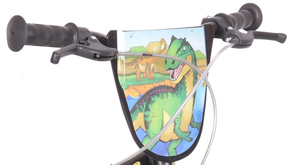 Rower dziecięcy DINO BIKES Dinozaury 14 cali dla chłopca ukryty kierownicy antyposlizgowy material dobrze wyprofilowane osłona kierownicy