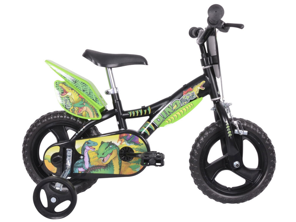 Rower dziecięcy DINO BIKES Dinozaury 12 cali dla chłopca dla fanow dinozaurów dla dzieci w wieku od 2 do 3 lat