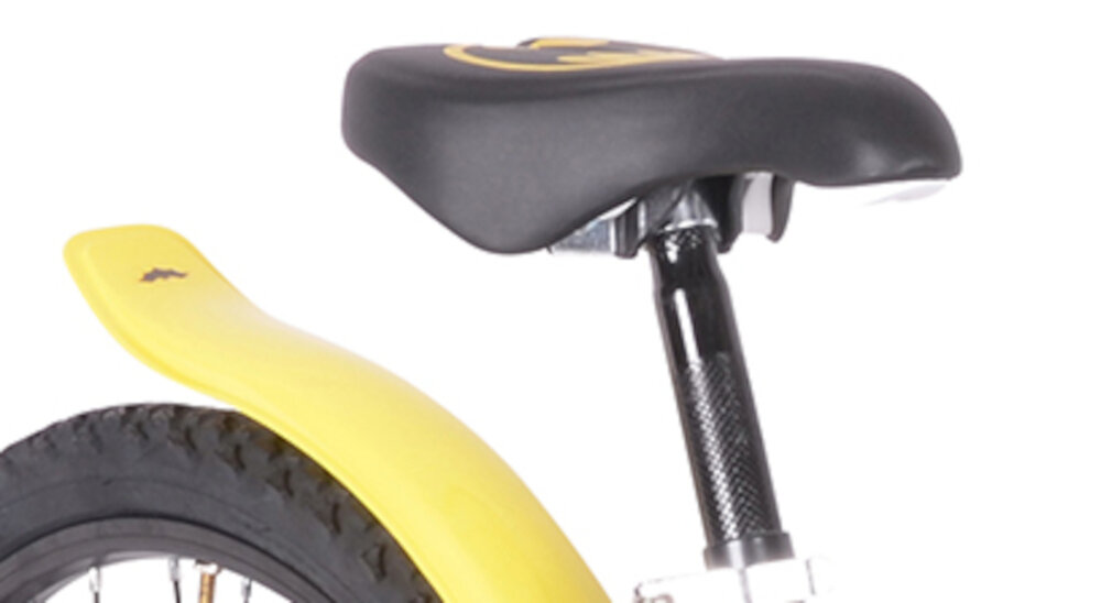 Rower dziecięcy DINO BIKES Batman 20 20 cali dla dziewczynki siodełko wygodne piankowe blotniki nad przednim i tylnym kolem