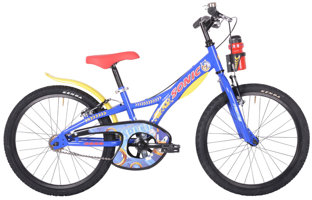 Rower dziecięcy DINO BIKES Sonic 20 cali dla dziewczynki w niebieska kolorystyce dla dzieci w wieku od 6 do 8 lat