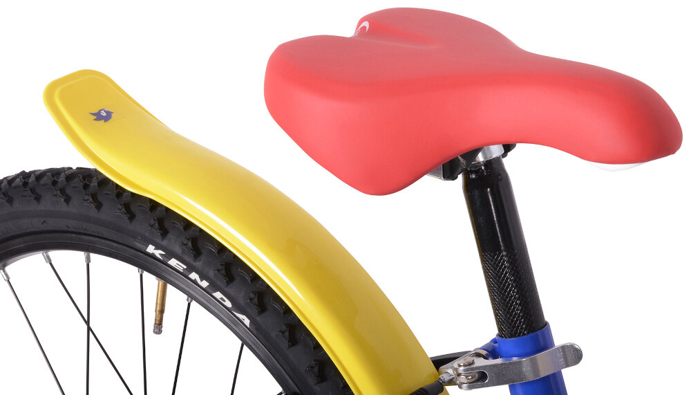 Rower dziecięcy DINO BIKES Sonic 20 cali dla dziewczynki siodełko wygodne piankowe blotniki nad przednim i tylnym kolem