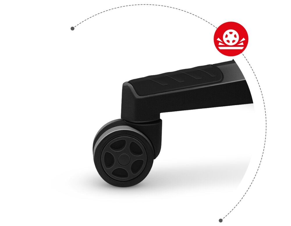 Fotel HUZARO Force 7.6 koła kauczuk poliuretan brak rys