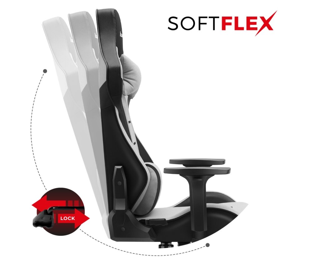 Fotel HUZARO Force 7.6 kołysanie oparcie softlex