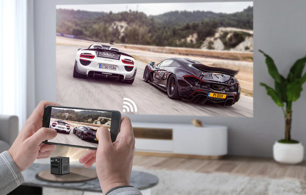 Projektor BYINTEK P19 system Android Wi-Fi łączność aplikacje