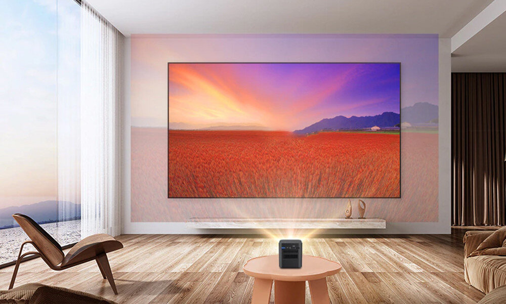 Projektor BYINTEK P19 obsługa przyciski pilot sterowanie