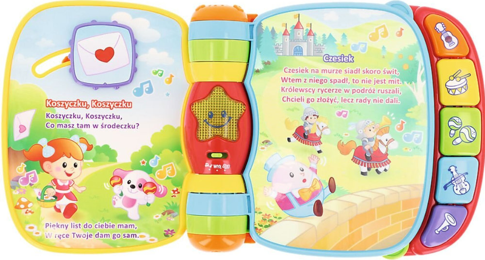 Zabawka edukacyjna VTECH Muzyczne Opowiadanki edukacja zaufanie śmiech marka dźwięk światło