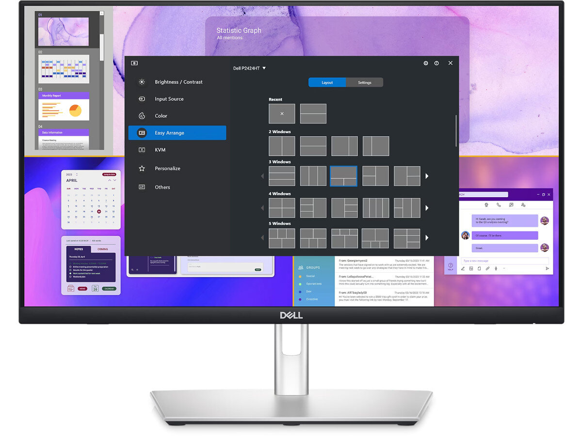Monitor DELL P2424HT 23.8 1920x1080px IPS oprogramowanie aplikacja narzędzia