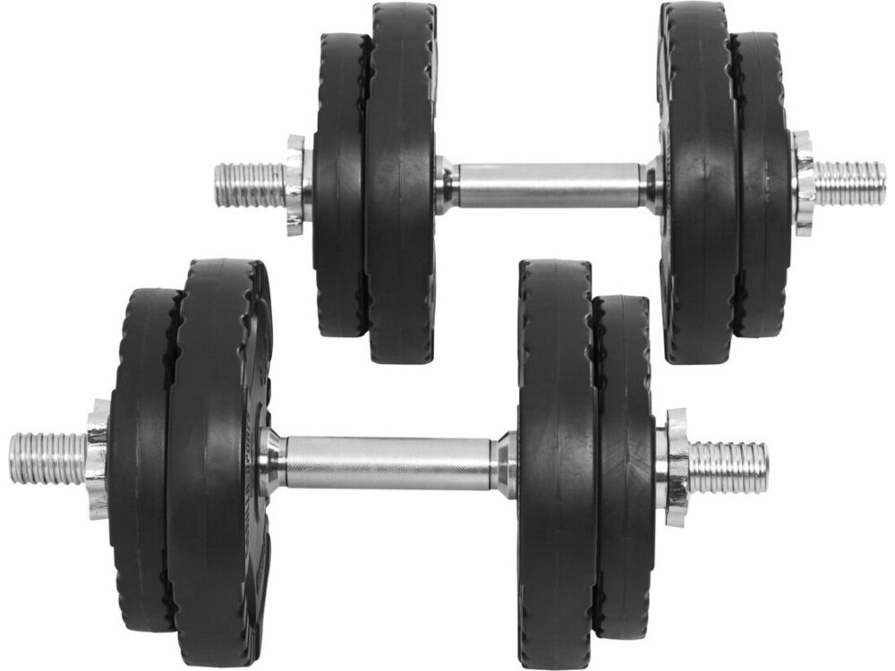 Zestaw hantli GORILLA SPORTS 3917 2 x 10 kg rozwoj sily wytrzymalosci kondycji fizycznej dwie hantle o wadze 10 kg kazda wszechstronny trening silowy rozne poziomy zabezpieczenia