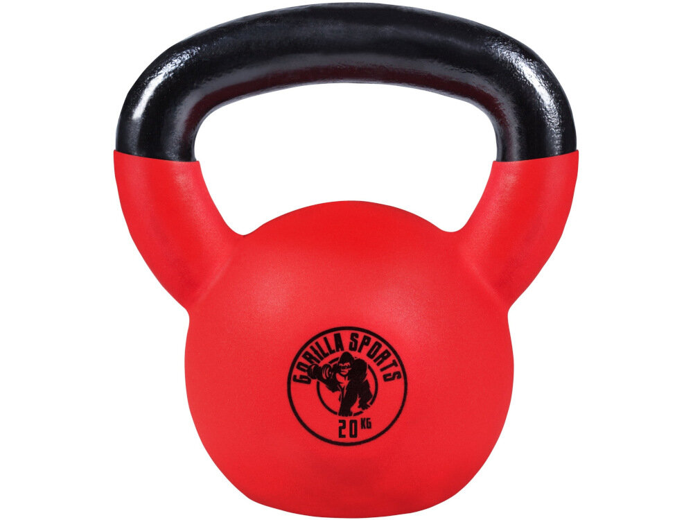Kettlebell GORILLA SPORTS 3017 20 kg solidnie wykonany funkcjonalny przyrzad treningowy