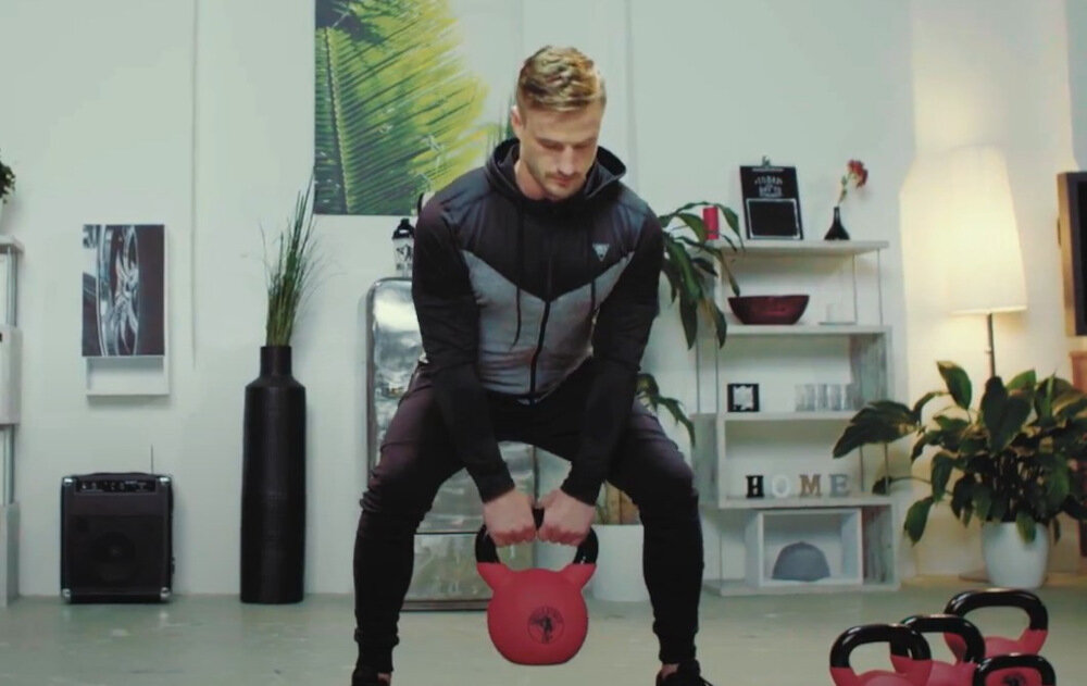 Kettlebell GORILLA SPORTS 2469 12 kg uniwersalny dla poczatkujacych dla doswiadczonych entuzjastow fitness