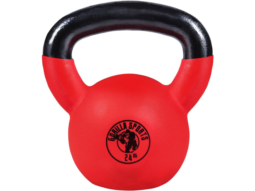Kettlebell GORILLA SPORTS 3022 24 kg solidnie wykonany funkcjonalny przyrzad treningowy