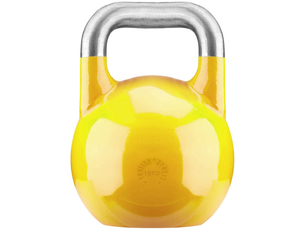 Kettlebell GORILLA SPORTS 2796 16 kg wszechstronne narzedzie treningowe spelnia standardy kettlebella uzywanego w zawodach