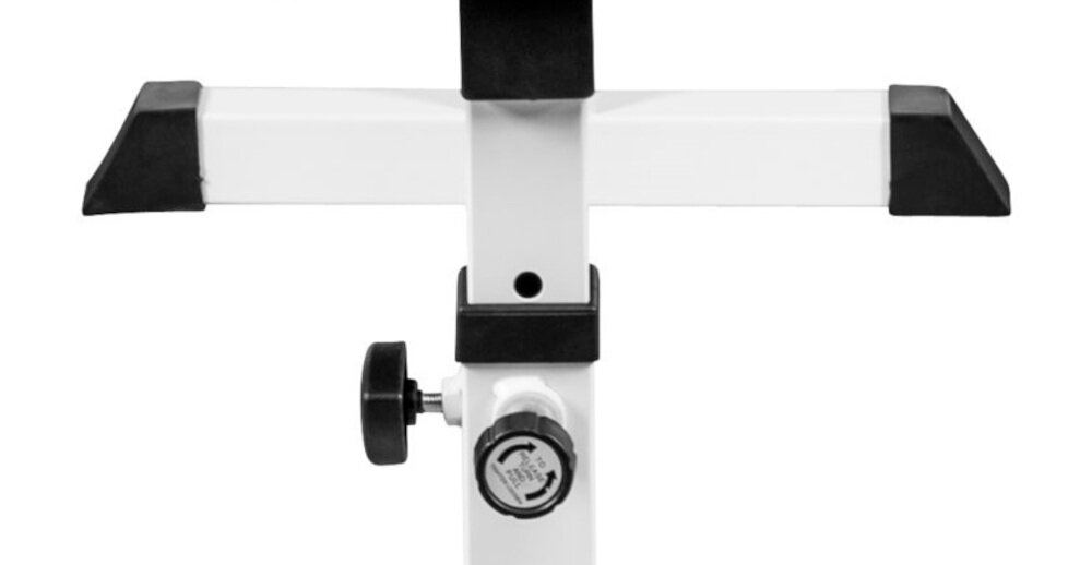 Ławka do ćwiczeń GORILLA SPORTS 2680 regulacja wysokosci w 4-stopniowej skali niewielka waga 9 kg stabilna podstawa