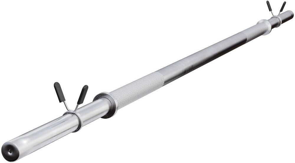 Gryf GORILLA SPORTS 2494 150 cm ze stali chromowanej bardzo trwaly odporny gryf pelen srednica 30 mm udzwig do 200 kg