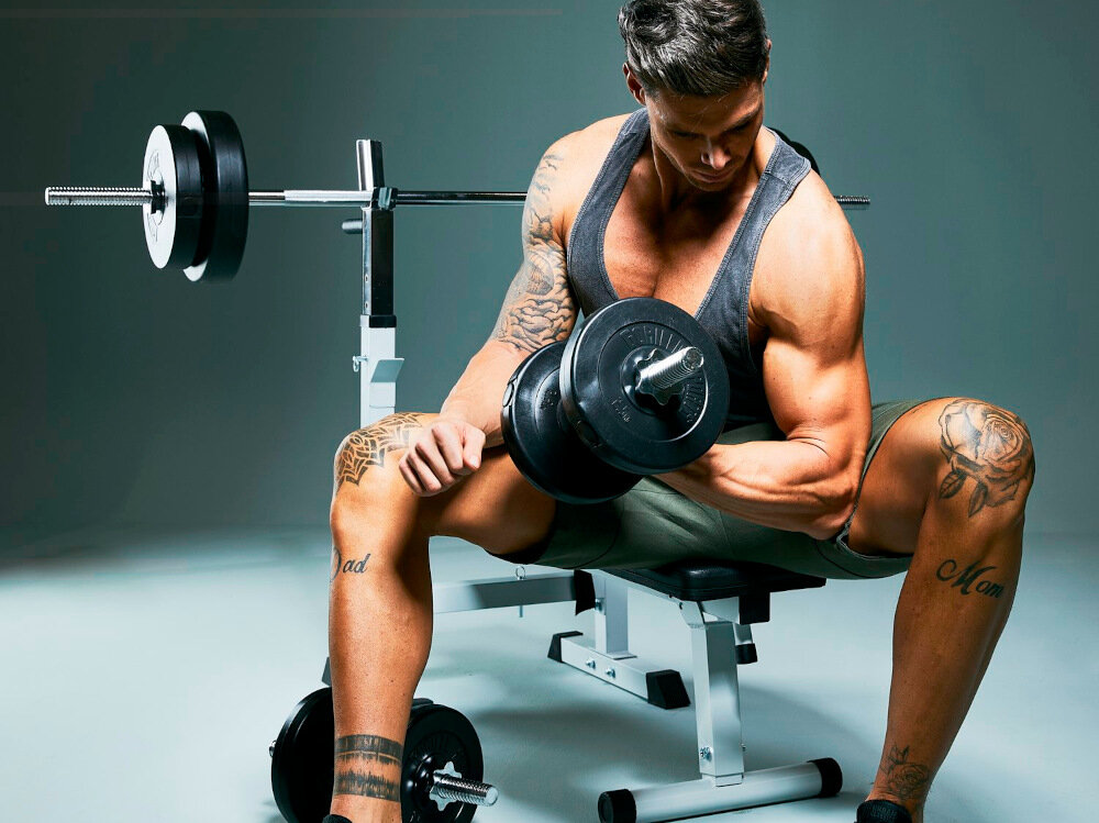 Ławka do ćwiczeń GORILLA SPORTS 3w1 2965 Biały duza poduszka 110 x 25 x 5 cm tapicerka ze skory syntetycznej miekkie wypelnienie obciazenie do 200 kg