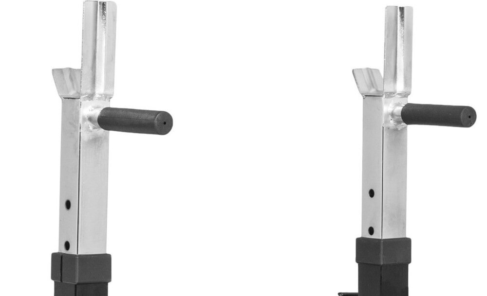 Ławka do ćwiczeń GORILLA SPORTS 3w1 2965 Biały uchwyty do dipow antyposlizgowa powierzchnia