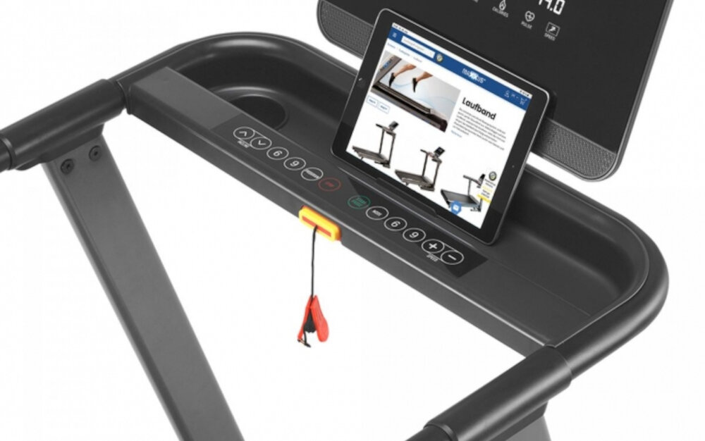 Bieżnia elektryczna MAXXUS RunMaxx 3.0 uchwyt na butelke uchwyt na telefon tablet