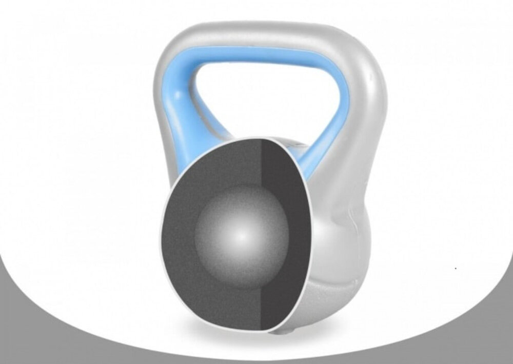 Kettlebell GORILLA SPORTS 2749 3 kg powloka z tworzywa sztucznego wypelniony cementem