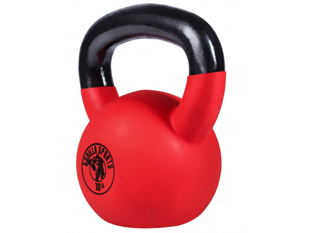 Kettlebell GORILLA SPORTS 3460 18 kg solidna konstrukcja latwe utrzymanie i przechowywanie wodoodpornosc