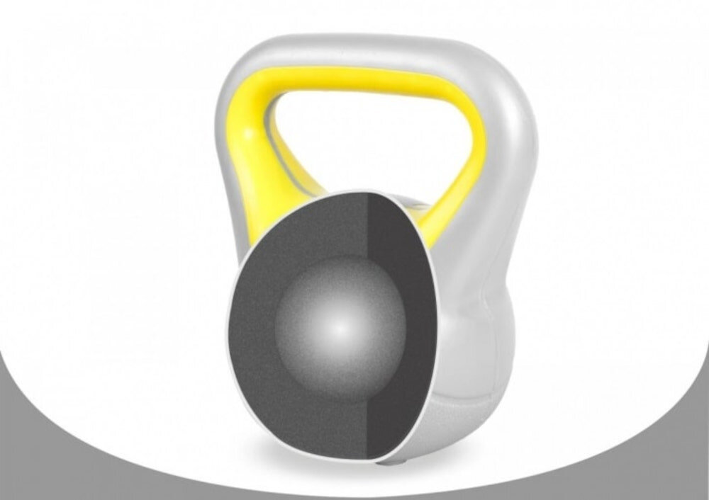 Kettlebell GORILLA SPORTS 2750 4 kg powloka z tworzywa sztucznego wypelniony cementem