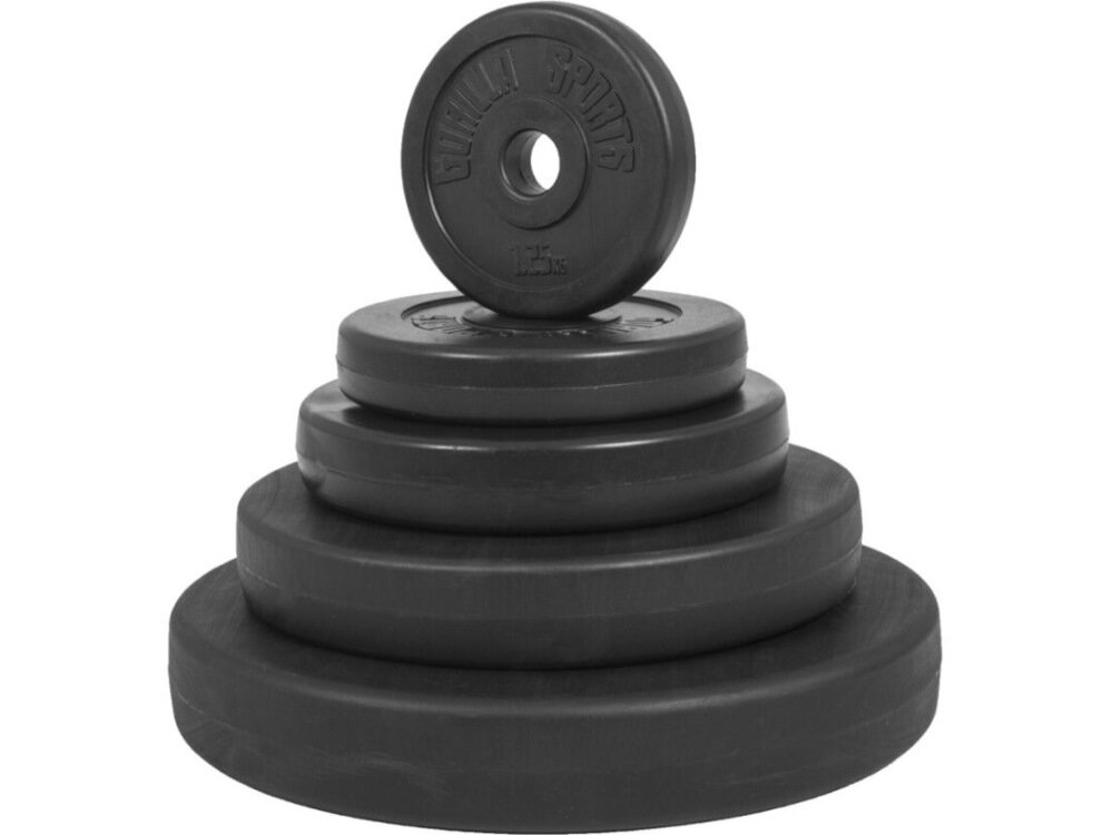 Zestaw hantli GORILLA SPORTS 2754 2 x 15 kg z wysokiej jakosci materialow powloka winylowa na obciazeniach skuteczna redukcja halasu ochrona podlogi przed ewentualnymi uszkodzeniami