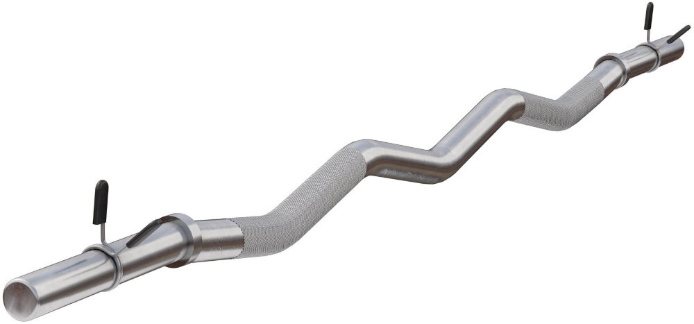 Gryf GORILLA SPORTS 2771 120 cm ze stali chromowanej bardzo trwaly odporny gryf pelen srednica 30 mm udzwig do 180 kg