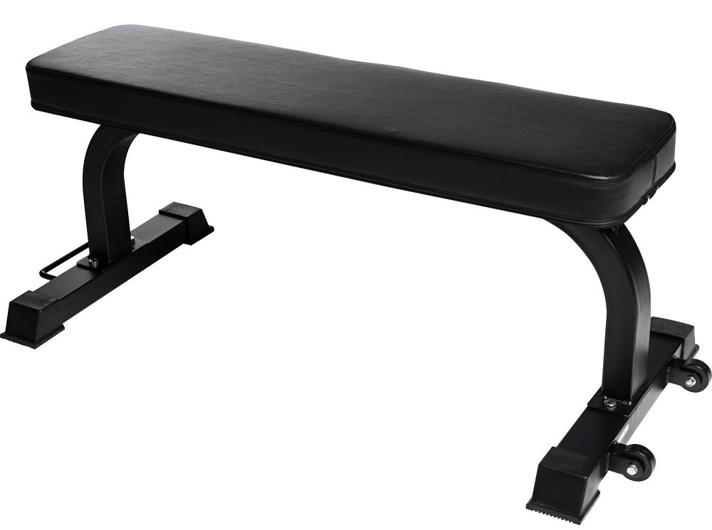 Ławka do ćwiczeń GORILLA SPORTS 3633 lawka prosta rama ze stali obciazenie do 200 kg