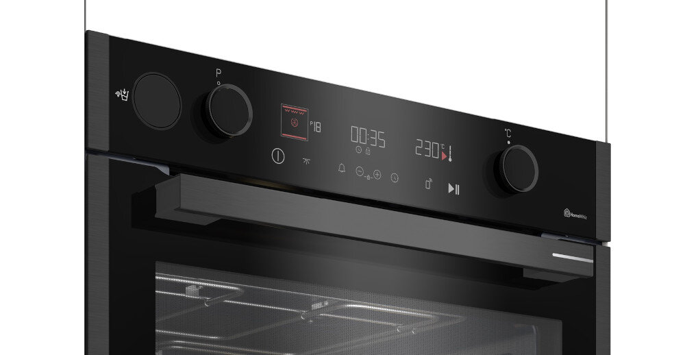 GRUNDIG GEBD19401DXHI piekarnik parowy pieczenie funkcje design pojemność