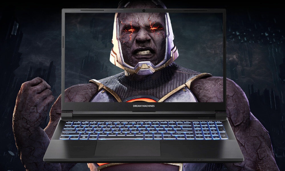 Laptop DREAMMACHINES RG4060-15PL35 15.6 144Hz i7-13700H 16GB RAM 500GB SSD GeForce RTX4060 klawiatura podświetlenie wygląd klawisze