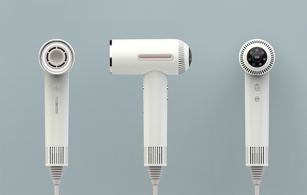 Suszarka INFACE ZH-09GW Biały 1500W Domowe rytuały Tryb ciepłego kompresu 55°C bez wychodzenia z domu pozwala zadbać o włosy i cerę